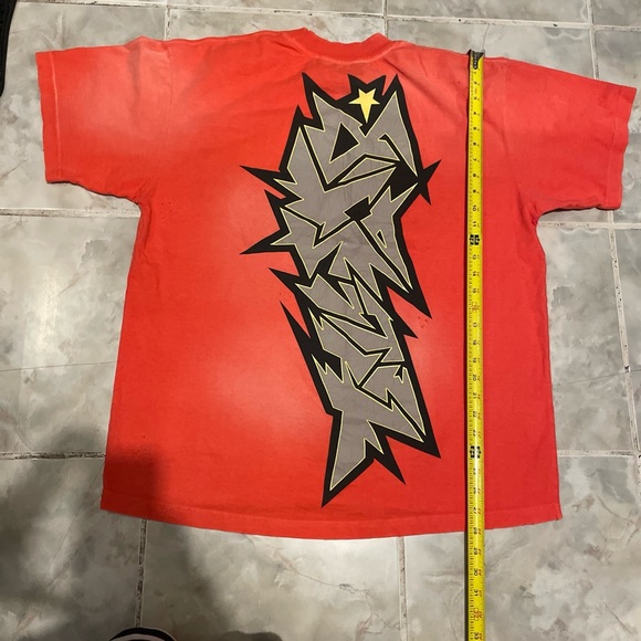 Hellstar Crack Logo Tee Red - Size L- Authentic Distressed Y2K Unreleased - Picture 7 of 12